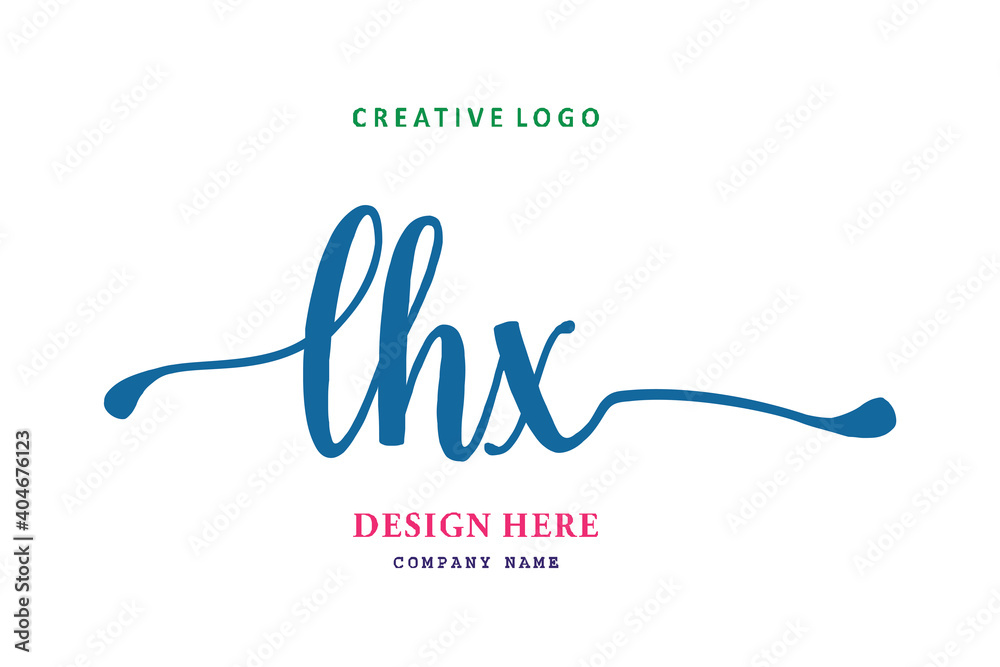 LHX lettering logo is simple, easy to understand and authoritative LHX lettering logo is simple, easy to understand and authoritative