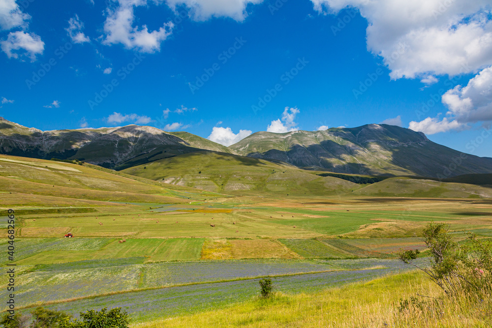 イタリア　カステルッチョ・ディ・ノルチャの広大な高原
