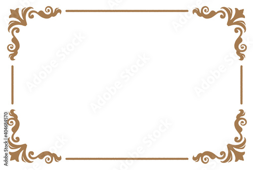ビンテージ、アンティークな装飾フレーム。ベクター素材
