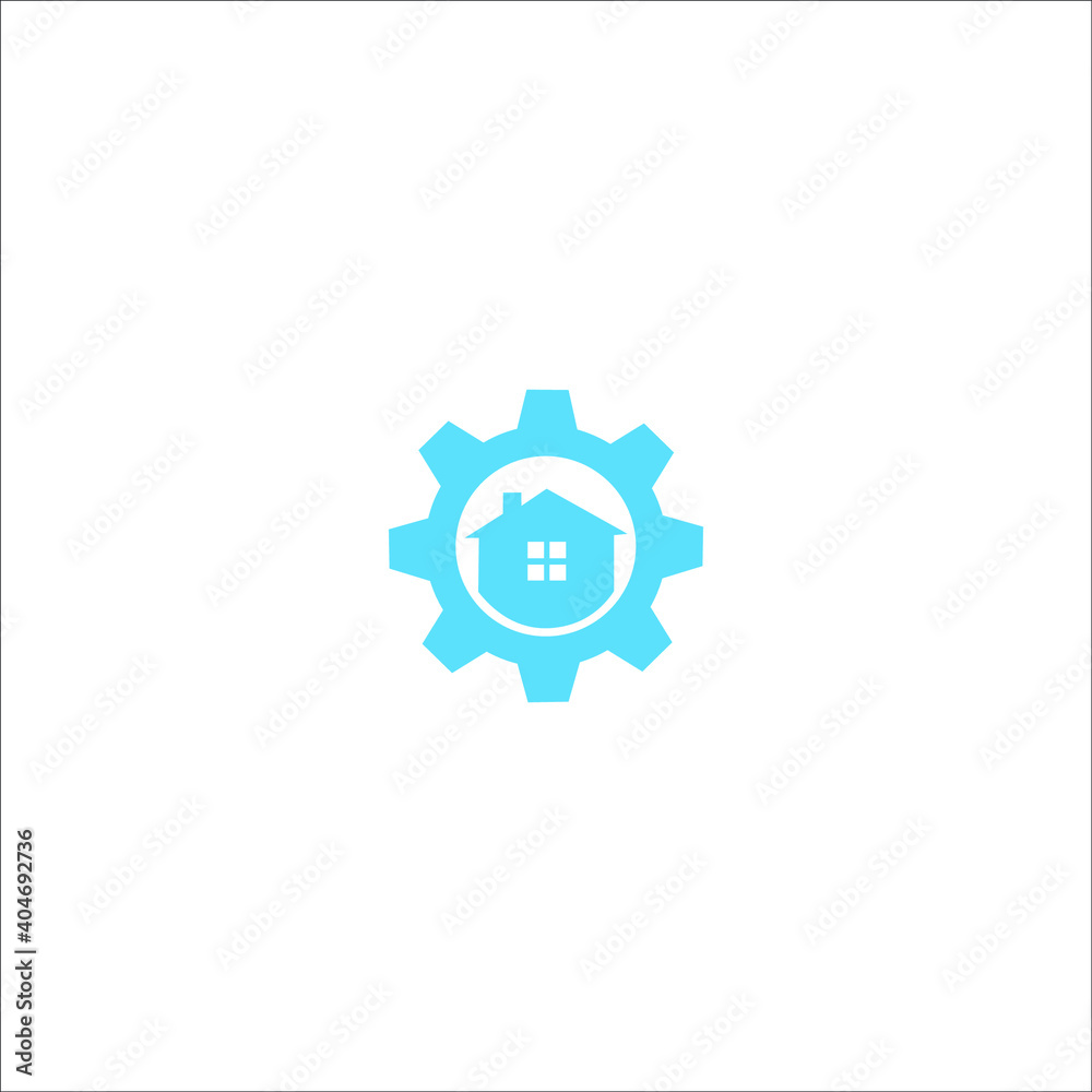 Obraz premium logo home mecanic icon templet vector renovasi