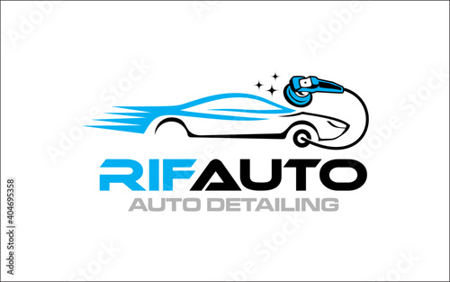 Illustration vector graphic of auto detailing servis logo design template-06