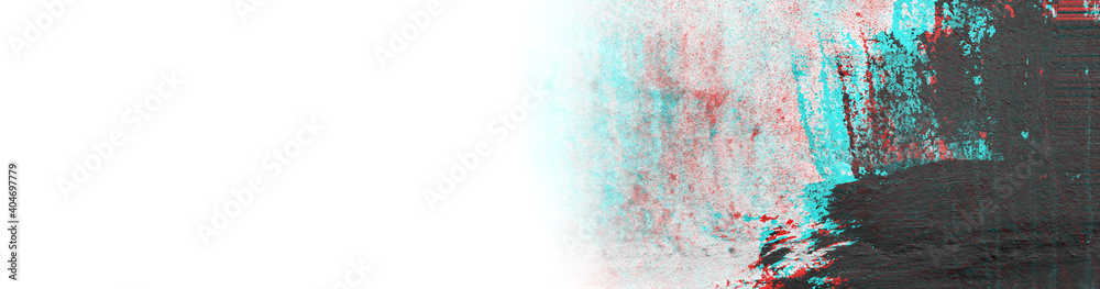 Abstract photocopy texture background, Color double exposure, Glitch effect. Banner background