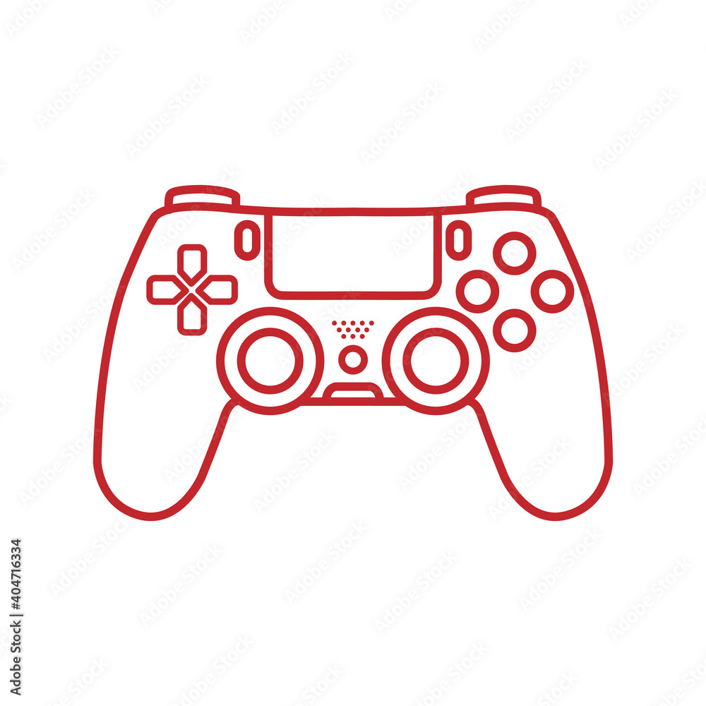 Simple vector Game pad or controller console icon Simple vector Game pad or controller console icon