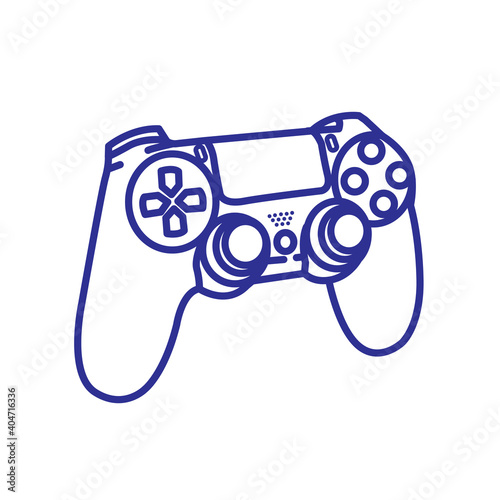 Simple vector Game pad or controller console icon