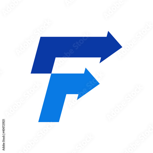F Letter Direct Transfer Logo