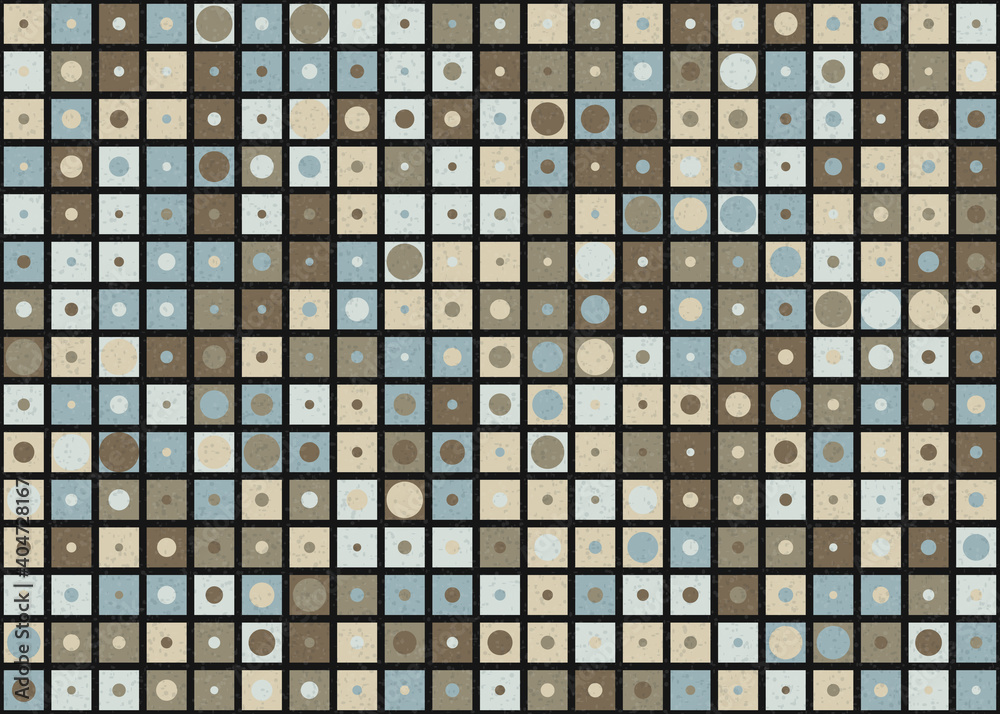 Fototapeta premium Abstract Geometric Pattern generative computational art illustration