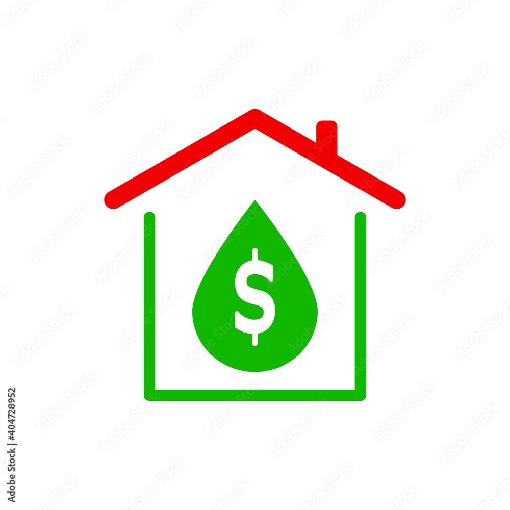 dollar logo design vector combined object with house object. cool and simple logo dollar logo design vector combined object with house object. cool and simple logo