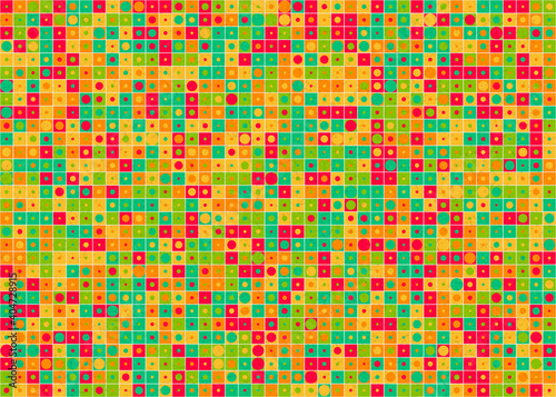 Abstract Geometric Pattern generative computational art illustration