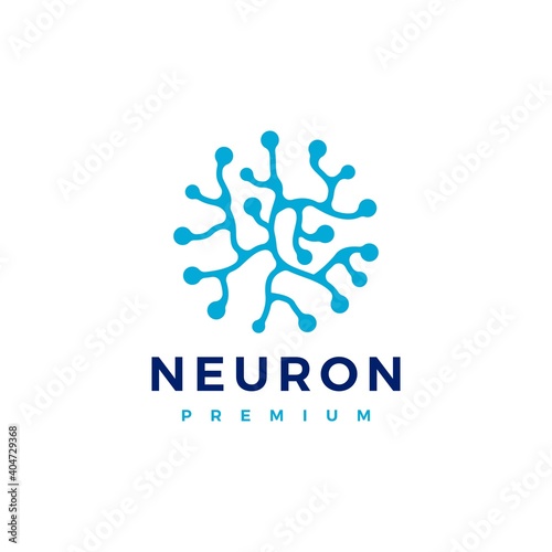 neuron logo vector icon illustration