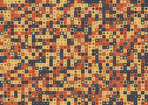 Abstract Geometric Pattern generative computational art illustration