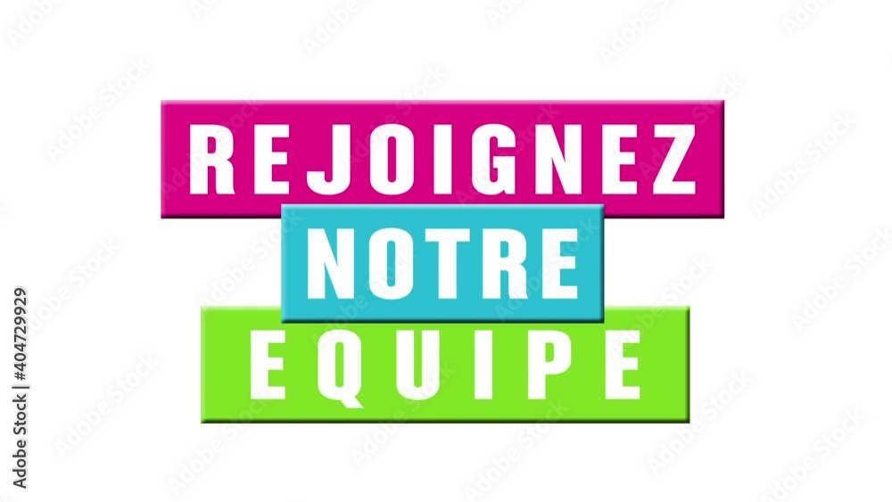 rejoignez notre équipe