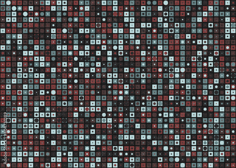 Fototapeta premium Abstract Geometric Pattern generative computational art illustration