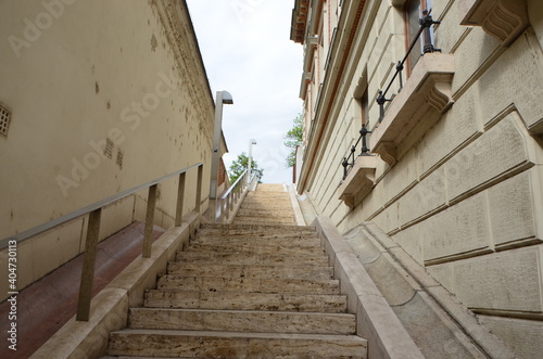 Stairway to heaven on one of the streets of Budapest © Ilia