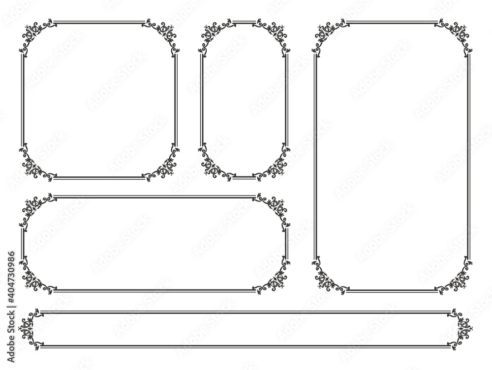 飾り枠 フレーム 飾り罫 Stock Vector Adobe Stock