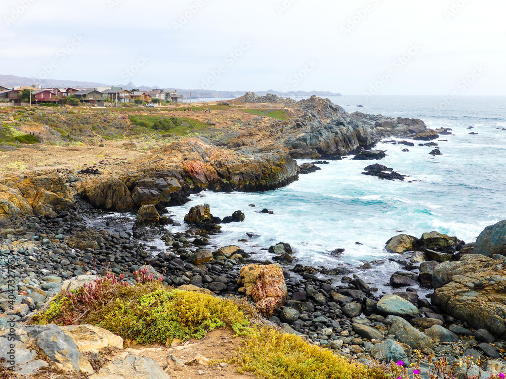 Colorful Chilean Beach Colorful Chilean Beach