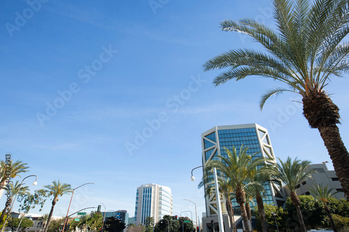 Daytime skyline view of downtown Santa Ana, California, USA. © Matt Gush