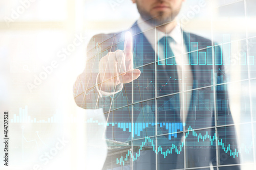 Double exposure of business...