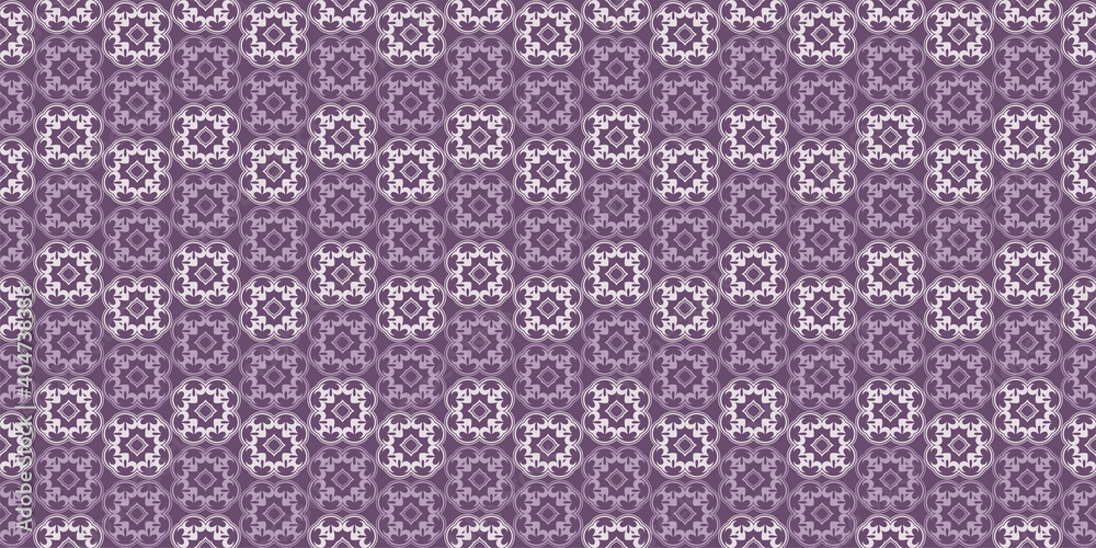 Abstract background pattern with ornament in purple tones. Seamless wallpaper texture
Abstract background pattern with ornament in purple tones. Seamless wallpaper texture