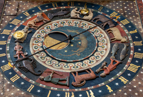  Astronomical clock in St Mary s Church made in 1464   1470 by Hans D  ringer. Gdansk  Poland.