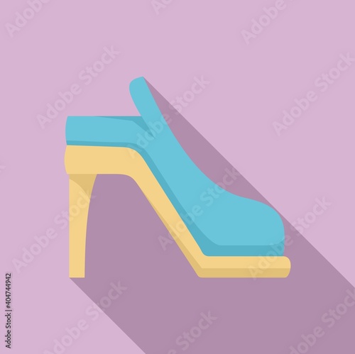 Swedish traditional shoes icon. Flat illustration of swedish traditional shoes vector icon for web design