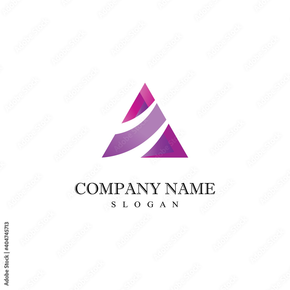 A Letter Logo Template vector icon illustration design