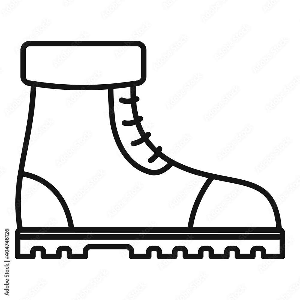 Fotografie Industrial climber boots icon