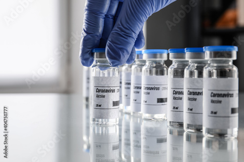 Doctor taking vaccine for i...