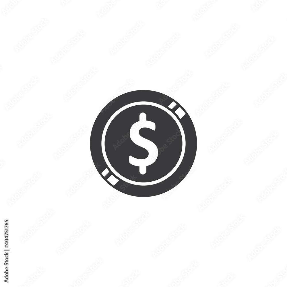 coin money icon vector illustration coin money icon vector illustration