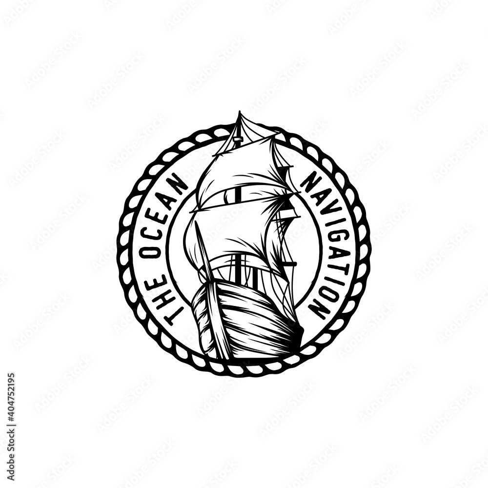 Sailing badges labels, emblems and logo Sailing badges labels, emblems and logo