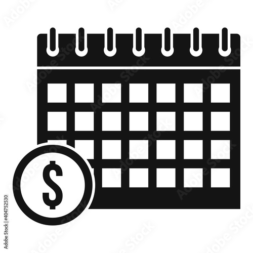 Calendar utilities icon. Simple illustration of calendar utilities vector icon for web design isolated on white background
