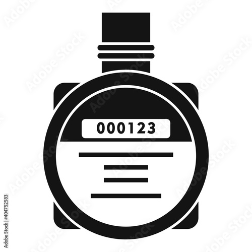 Water counter icon. Simple illustration of water counter vector icon for web design isolated on white background