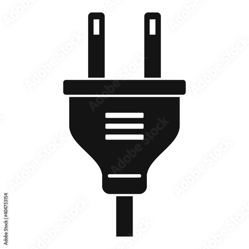 Electric plug icon. Simple illustration of electric plug vector icon for web design isolated on white background