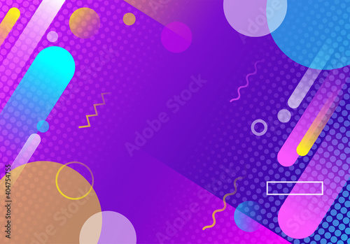 Abstract Colorful geometric futuristic background  design