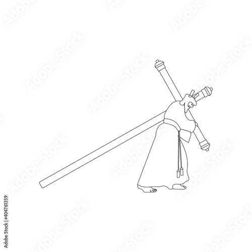 image of Cristo de los Gitanos of Holy Week in Seville in Spain.