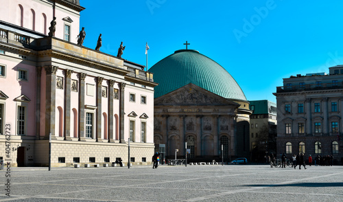 Canvas Print Berlin, Germany - March 3, 2020: view of Berlin city