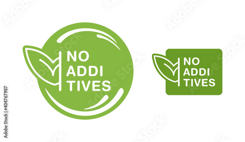 No additives eco-friendly sign 