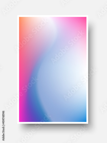 Abstract pink and blue gradient background.