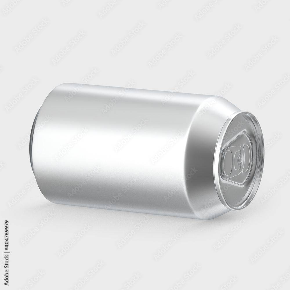 3D rendering, 3D illustration Aluminium beer or soda pack mock up 3D rendering, 3D illustration Aluminium beer or soda pack mock up