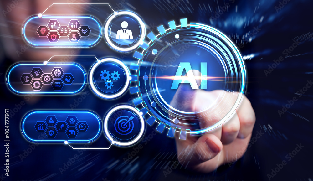 AI Learning and Artificial Intelligence Concept. Business, modern technology, internet and networking concept. AI Learning and Artificial Intelligence Concept. Business, modern technology, internet and networking concept.