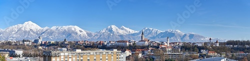 Kranj, Slovenia - Winter Panorama view
