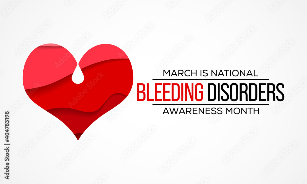 Vector illustration on the theme of Bleeding Disorders awareness month observed each year during March across United States.