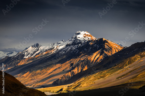 sunset in the mountains