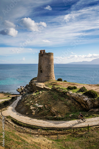 La torre de Guadalmesi, Tarifa, Provincia de Cadiz, Andalucia, España photo