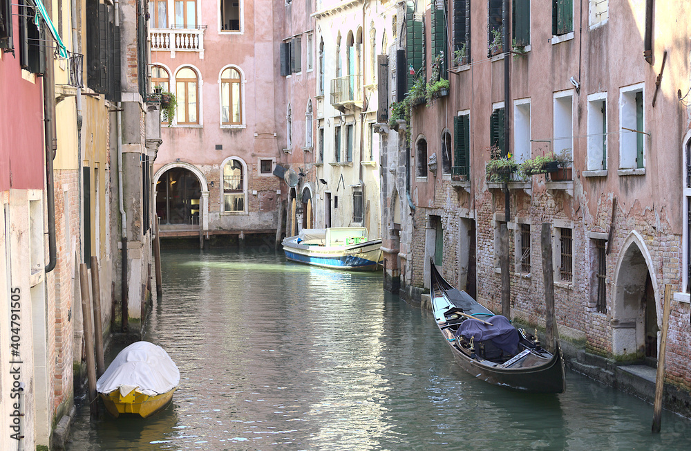 Canal in Venice, Veneto, Italy