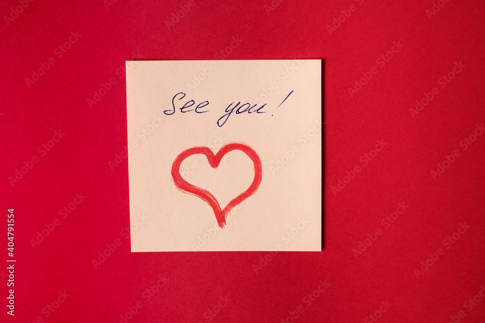 Sticker with love words written by pen, drawn heart and compliments for valentine s day at red background.
Sticker with love words written by pen, drawn heart and compliments for valentine s day at red background.