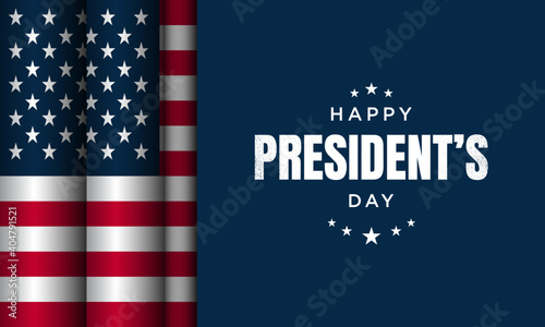 President's Day Background Design. Vector Illustration.