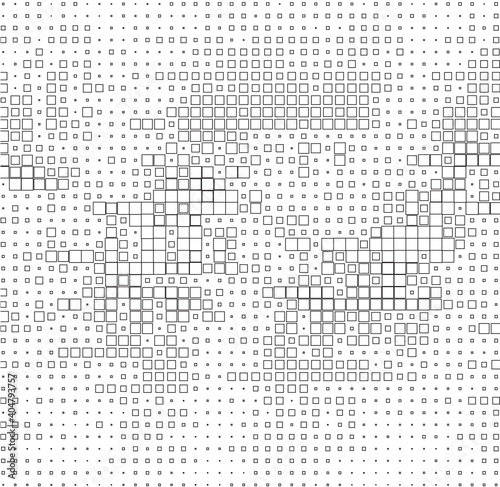 pattern with squares on white surface