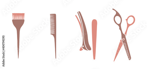Abstract background of tools on a white.