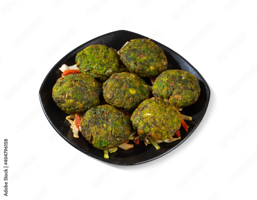 Hara Bhara Kabab or Kebab is Indian Vegetarian Snack Served With Chutney Hara Bhara Kabab or Kebab is Indian Vegetarian Snack Served With Chutney