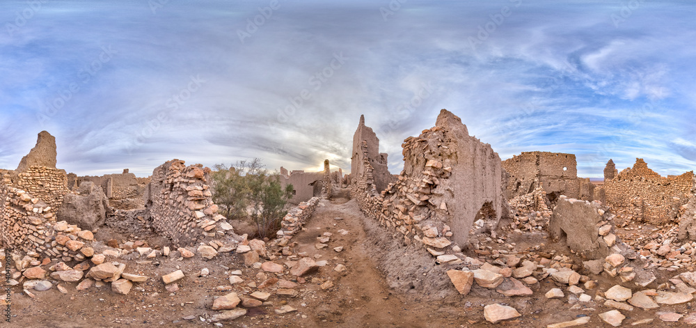 Fototapeta premium medieval town in the desert